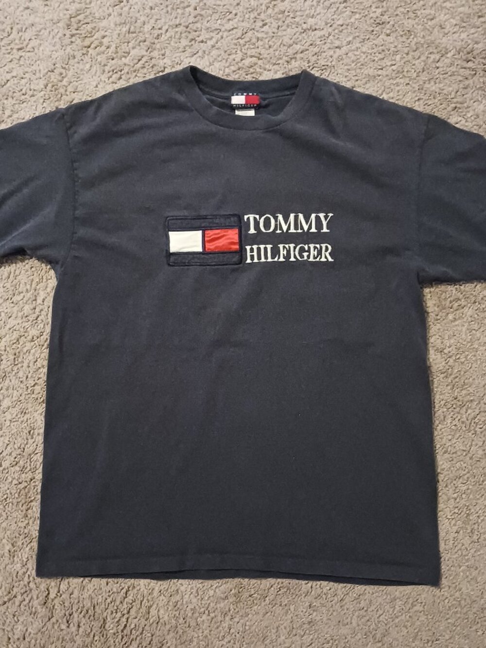 1990s Tommy Hilfiger patch logo shirt